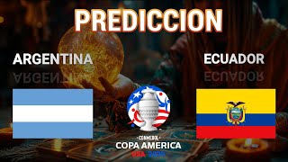 Prediccion Argentina vs Ecuador Copa America 2024  Cuartos de Final [upl. by Kaczer]