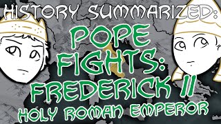 Pope Fights — Frederick II History Summarized [upl. by Einnod]