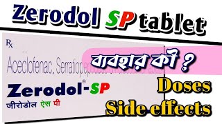 Zerodol SP tablet  uses doseside effects amp composition of zerodol sp [upl. by Pauwles799]