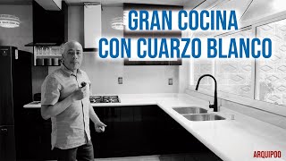 COCINA DE CUARZO EN ESCUADRA LISTA PARA AMPLIACIÓN [upl. by Alletniuq]