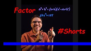 Factor the Sum of Cubes  Special Binomial  Shorts [upl. by Herby]