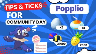 Popplio community day Tips amp tricks 2024 [upl. by Carlye]