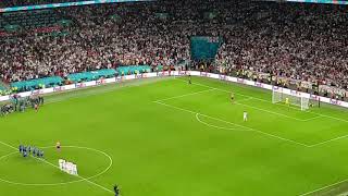 DONNARUMMA SAVES SAKAS PENALTY TO WIN EURO 2020 FOR ITALY OVER ENGLAND  LIVE AT WEMBLEY STADIUM [upl. by Nyltiak135]