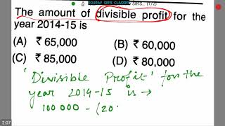 DIVISIBLE PROFIT COMMERCE BCOM CA CPT IPCC ICWA CMA PUCET CS [upl. by Eidnarb]