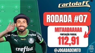 RODADA 07  CARTOLA FC 2024  112 PONTOS [upl. by Roselani]