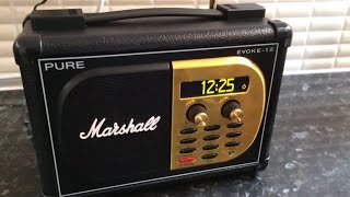 Pure EVOKE1S Marshall DAB radio [upl. by Adli972]