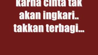 tangga  cinta begini with lyrics HQ [upl. by Willett]