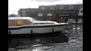 Pilot takes a risk at Wroxham bridge Stabilised [upl. by Eronaele]