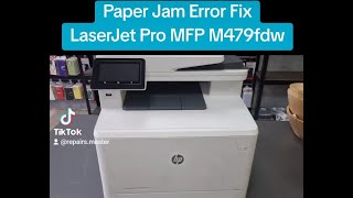 HP LaserJet Pro MFP M479fdw Paper Jam Error Fixed Front Tray Paper Stuck [upl. by Alih]