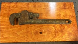 Ridgid Model 10 Pipe Wrench Restoration [upl. by Farley]