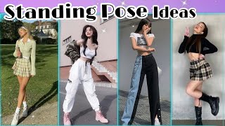 20 Standing Pose Ideas for girls  Aesthetic pose ideas [upl. by Kelam25]