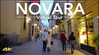 Novara Italy Evening Tour Street Exploring the City Walkthrough the Wonderful Town 2021 4K [upl. by Marianna]