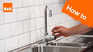 How to replace a kitchen tap part 3 fixing your new tap [upl. by Merete]