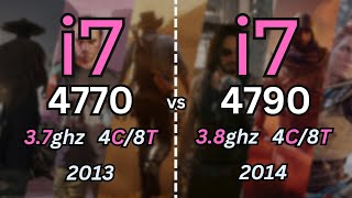 i7 4770 vs i7 4790 Tested in 11 Games 2024  1080p [upl. by Karlotte]