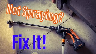 Fix Worx Hydroshot Not Pulling Water [upl. by Wayne]