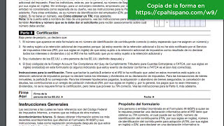 El formulario W9 del IRS y Cual es Su Uso [upl. by Nylirej]