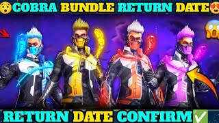 Free Fire Cobra Bundle Return Kab Aayega  Free fire Cobra bundle return  Free fire Cobra bundle [upl. by Cornish]