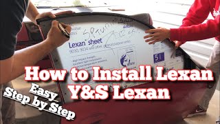 Lexan Glass for Racing Install [upl. by Pennie]