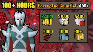 100 Hours of Corrupted Gauntlet  UIM Collection Log Completionist 32 OSRS [upl. by Eltsyrc]