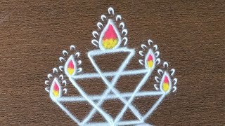 Deepavali 2024 festival pooja rangoli designs 🪔🎇 [upl. by Naraa]