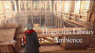 Exploring Hogwarts Library  Hogwarts Legacy Tour ambience [upl. by Deina]