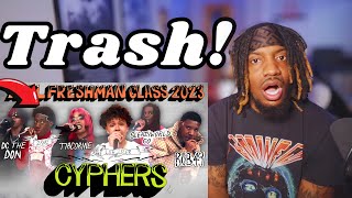 2RARE MUST BE STOPPED  2023 XXL Freshman Cypher Luh Tyler SleazyWorld Go etc REACTION [upl. by Irrej]