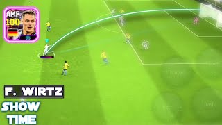 Show time F wirtz National midfielder efootball 2024 mobile [upl. by Aikem]