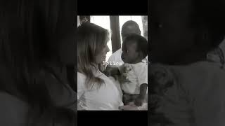 First Lady Melania humanitarian visit last term firstlady trump maga viralvideo fyp [upl. by Siuqaj]