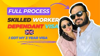 Apply UK Skilled Worker Dependent Visa  Dont miss the Full Process [upl. by Cis977]