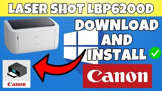 How To Download amp Install Canon LASER SHOT LBP6200d Printer Driver in Windows 781011 [upl. by Polivy805]