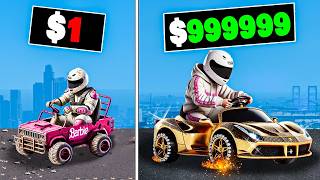 1 to 1000000 Power Wheels in GTA 5 [upl. by Wilber]