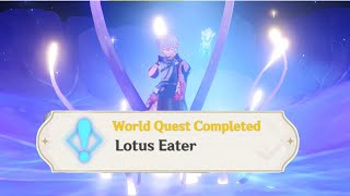 Genshin Impact Lotus Eater Enkanomiya World Quest Guide [upl. by Assirk738]