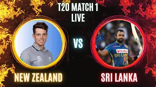 New Zealand vs Sri Lanka  1st T20 Match Live  Live Score amp Commentary [upl. by Teece333]