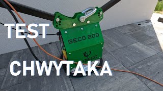 Test Chwytaka GECO 200 200kg 100kg  75kg brukarzbydgoszcz geco200 brukarz [upl. by Orfinger]