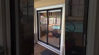 Sliding glass door repair roller replacement and track refurbishing in Coral Springs Fl [upl. by Ogdan]