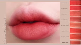 PONY EFFECT POWDER TOUCH LIP COLOR SWATCHES [upl. by Alegnave]