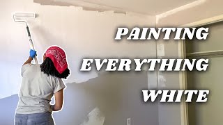 Painting My Entire House White  DIY Interior Painting Part 1 [upl. by Ettevy88]