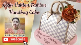 How To Make Fashion Handbag Fondant Cake Cake Decorating Corner Schillas Easy Recipes [upl. by Goodwin622]