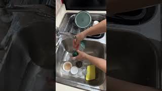 dishwashing cleaning dishwash cooking soap cleantok dishwasher asmr asmrsounds [upl. by Thorvald867]