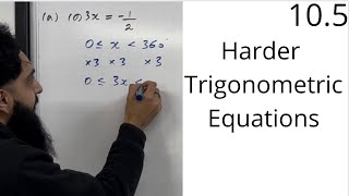 Edexcel AS Level Maths 105 Harder Trigonometric Equations Solving using CAST diagram [upl. by Heymann]