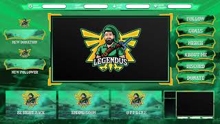 Legend of Zelda Twitch Overlay Package  By OverlayMasters [upl. by Libby]