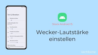 WeckerLautstärke einstellen Android 15 [upl. by Delfeena]