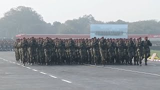 The annual Army Day Parade 2020 at Cariappa Parade Ground in New Delhi [upl. by Shamus]