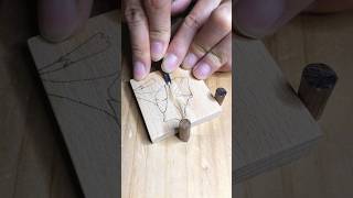 ASMR WOOD CARVING woodworking woodcarving carving diy tutorial handmade woodwork woodart [upl. by Ingrim890]