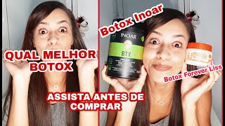 BOTOX DE CENOURA FOREVER LISS OU BOTOX INOAR VEGANO QUAL É O MELHOR ASSISTA ANTES DE COMPRAR [upl. by Yliak86]