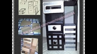 Como hacer ORGANIZADOR DE CARTÓN PARA HOMBRE♡DIY CARDBOARD ORGANIZER FOR MEN part22 [upl. by Ailehc]