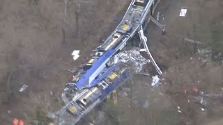 Zugunglück in Bad Aibling Handyvideo aus dem Zug zeigt Momente nach dem Aufprall [upl. by Nutter]