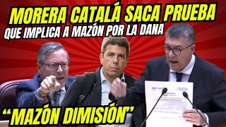 MORERA CATALÁ VUELVE LOCOS A SENADORES DEL PP quotSACA UNA PRUEBA QUE INCRIMINARÍA A MAZÓN POR DANAquot [upl. by Yelena]