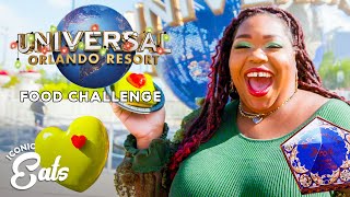 Ultimate Universal Orlando Challenge Trying All Of The Holiday Treats  Delish [upl. by Aicire]