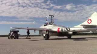 De Havilland Vampire Start Up  Jet Aircraft Musuem [upl. by Naivaf]